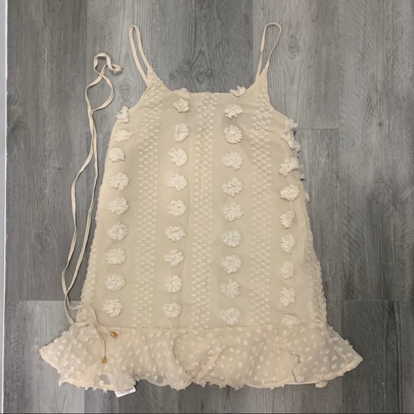 Anna Mini Dress in Beige - Picture 9 of 13